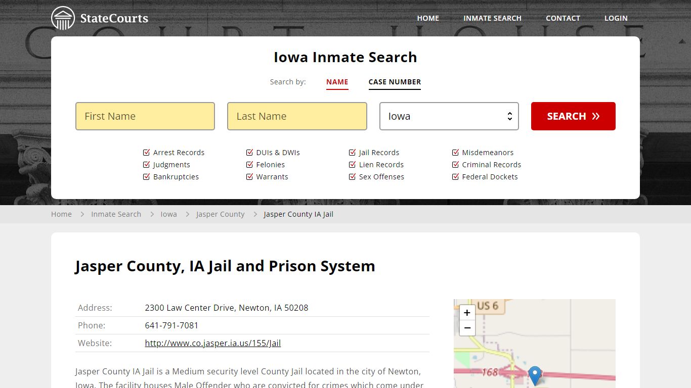 Jasper County IA Jail Inmate Records Search, Iowa - StateCourts